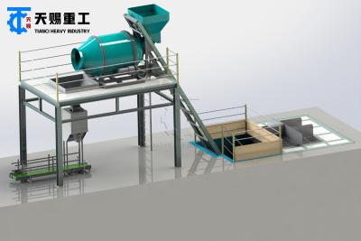 China Compound Fertilizer Drum Mixer Production Line BB Fertilizer Granule Production Line for sale