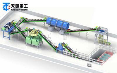 China NPK máquina de fabricación de fertilizantes granulador de fertilizantes compuestos granulador de rodillos línea de producción en venta