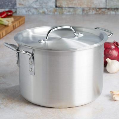 China Standard Size Sustainable Commercial Stainless Steel Stock Pot Kitchen Stainless Steel Cooking Pot for sale