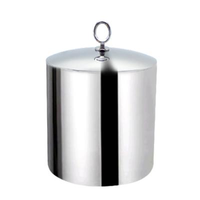 China Durable Modern Double Wall Thickened 304 Stainless Steel Small Round Beer Sealed Bucket With Lid Cold Storage Ice Bucket for sale