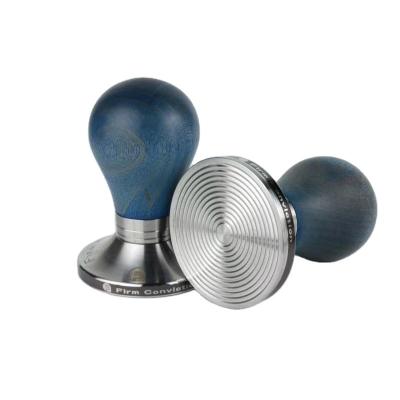 China 316 Sustainable Coffee Tamper 5.85cm Espresso Coffee Accessories 304Stainless Steel Rosewood Calibrated for sale