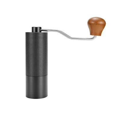 China New Viable Diamond Aviation Aluminum Portable Manual Coffee Grinder With Lattice Design for sale