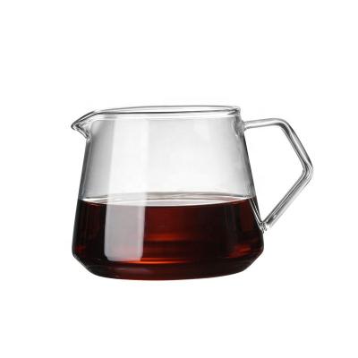 China Viable All Season 400ML /650ml Glass-to-Glass Pour Over Coffee Kettle Kettle Coffee for sale