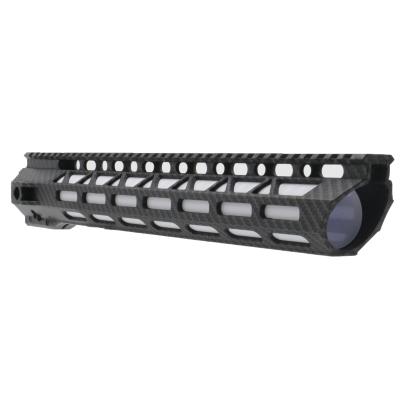 China 15 Inch Super Lightweight Heavy Duty SCRATCH CARBON FIBER Heavy Duty HYDRAULIC DIVED Free Floating Handguard For AR15 for sale