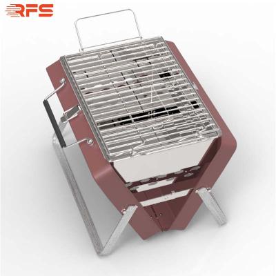 China Adjustable Size Custom Easy Assemble Portable Charcoal Mini Bbq Grill For Camping Folding Towel Outdoor Style BBQ Grill BBQ Grill for sale