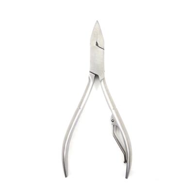 China Easy Pointed Blade Cuticle Nippers Pedicure Manicure Tool in Rubber Handle for sale