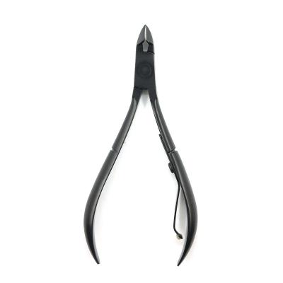 China High Quality Easy Cuticle Nail Nipper For Beauty Finger With Black Plating OEM Logo for sale