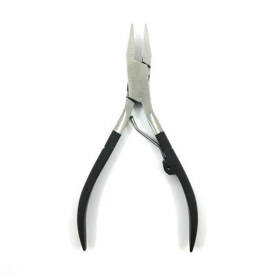 China Easy Durable Pedicure Manicure Tools Stainless Steel Pusher Cuticle Nippers for Fingernails and Toenails with Pointed Tip for sale