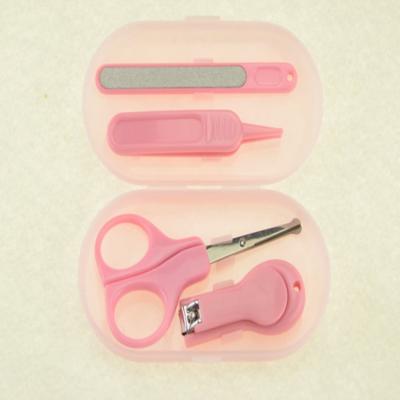 China Nail Art Beauty Good Quality 4pcs Baby / Kids Manicure Set With Plastic Box for sale