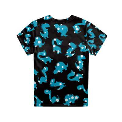 China New Arrival Anti-Shrink Plain Dyed T Shirt With Children's Designs Short Sleeve T Shirt Cute Animal for sale