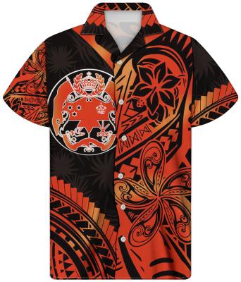 China Hot Selling Africa Anti-Pilling Men's Hawaiian Anchorage Shirts Prints Men's Shirts for sale