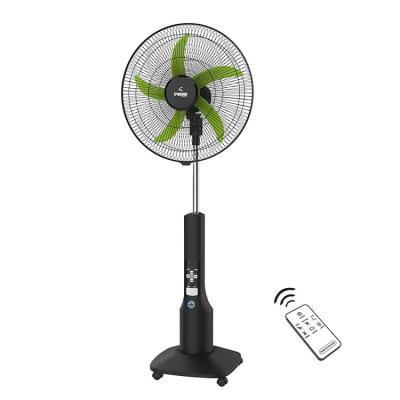 China HOT Selling 9 Speeds AC Solarstanding DC Mobile AC Fan Rechargeable Stand Fan with Remote Control and Night Light for sale