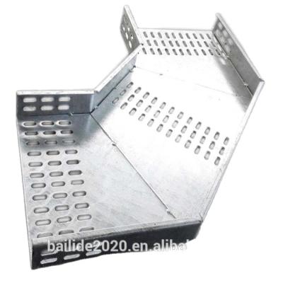 China Widely used best quality S355ML offshore cablecleat perforated cable tray bend with cover cable trunking for sale