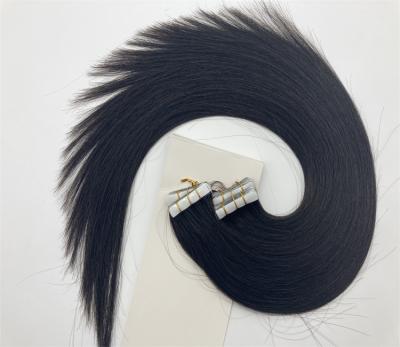 China Brave Man Touching Tape Pulled Remy Hair Extensions Grade 9A 100% Europe Double Virgin Human Hair Fast Delivery for sale