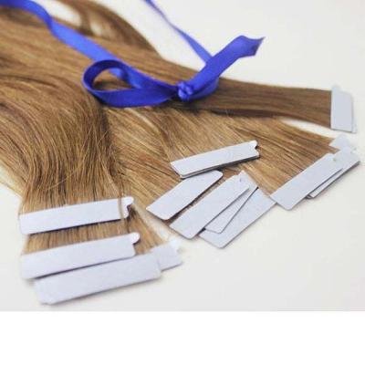 China Brave Man Touching 100% Full Curly Hair Extens 20-26 Inch Soft Thick Skin European Cuticle Tape Hair Weft Extensions Blonde for sale