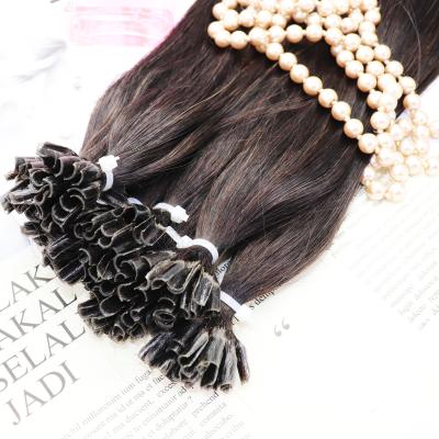 China Good quality 100% remy hair u tip keratin nail tip hair extensions silky straight wave for sale