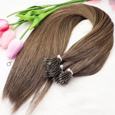 China Hot Selling 100% Remy Hair Tip Virgin Unprocessed Nano Health Nano Unprocessed Raw Virgin Keratin Silky Straight Wave Hair Extension for sale