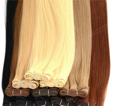 China Russian Straight Super Double Weft 100% Human Remy Hair Extensions Long Hair Ratio Pulled > 80% Offer Wholesale Price for sale