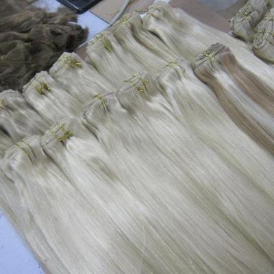 China Curly Loop Fast Delivery Hand Tied Remy Hair Extension Factory Price Double Weft Virgin Hair 8a 9a 10a for sale