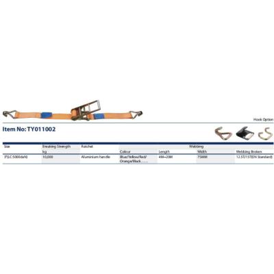 China Ratchet Tie Down System Polyester 3