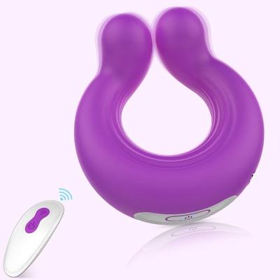 China Wireless Remote Cock Ring Vibrator 9 Couples Powerful Vibration Penis and Clitoral Sex Toy Women Stimulation Vibrator for sale