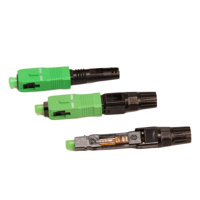 China Ftth Sc/upc Sc/apc Fiber Optic Single Mode Fast Connector For Ftth Drop Cable for sale