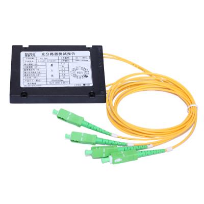 China Ftth Fbt Fiber Optic Splitter With ABS Black Box 2*2 1m Optical Splitter China Manufacturer for sale