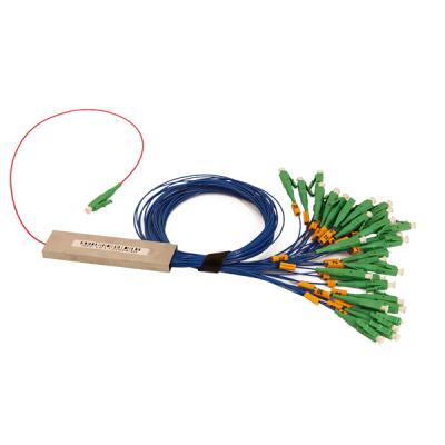 China FTTX Network China Manufacturer 1x32 Fiber Optic PLC Splitter micro micro mico steel tube type splitter for sale