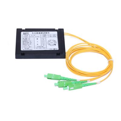 China FTTX Network High Quality Fiber Optic PLC Splitter 1X2 Cassette Box Splitter for sale