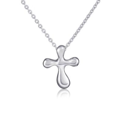 China Mens 925 Sterling Silver Cross Pendant Bible Unisex Necklace New Cute Gift for sale