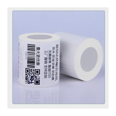 China Barcode Paper Sticker Blank Anti-thermal Synthetic Paper Self-adhesive Label Label Paper Three Matte/Grossy Lamination for sale