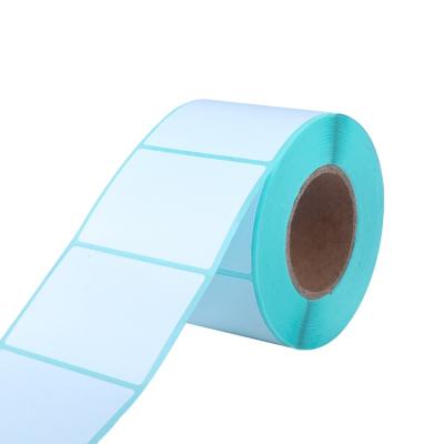 China Wholesale Customized Thermal Label 500 Sheets/Roll 100x100mm Heat Sensitive Roll Barcode Printer Blank Shipping Label for sale