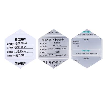 China Decorative Self-adhesive Capital ID Cards Anti-scratch Stickers Printable ADB Labels for sale