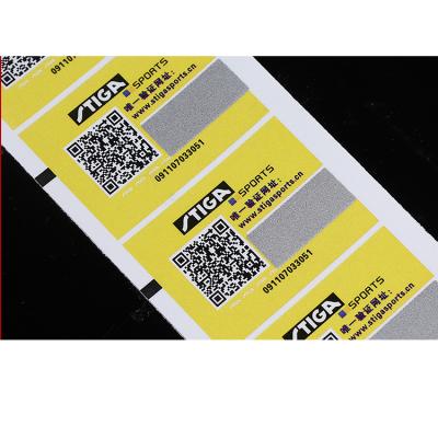 China Barcode Printing Custom Logo Sticker Digital Printing Barcode Sticker Personalized Label for sale