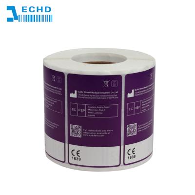 China Waterproof Quickly Customize High Temperature Resistant Packaging Barcode Roll Sticker Waterproof Logo Batch Color Printing Label for sale