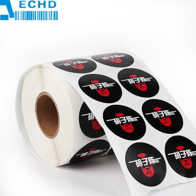 China Waterproof Custom Self Adhesive Sticker Printing Round Circular Food Label Sticker Circle Product Labels Roll for sale