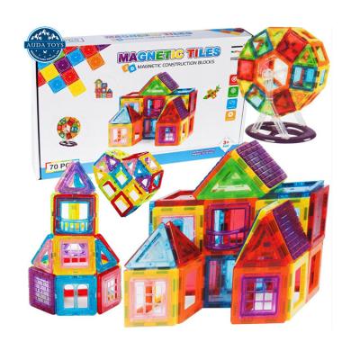 China Magnetic Building Blocks Building Blocks 70 PCS DIY Building Blocks Children Educational Magnetic Kids Gift for sale