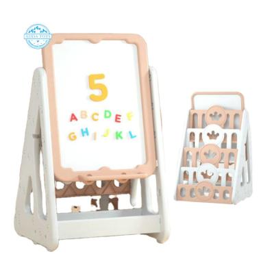 China A06502 Double Sided Modern Art Easel Kids Drawing Board Magnetic Sketchbook Adjustable Size for Painting for sale