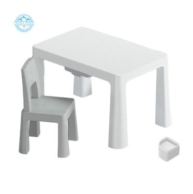 China Adjustable Hot Desk A06125 Amazon Kids Home Study Furniture Kids Plastic Table And Chair Set for sale