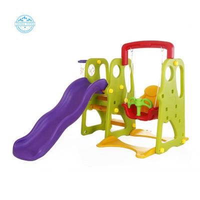 China Plaground A01212A Plastic Kids Playground Slide for Toddler Slide and Indoor Swing Set for sale