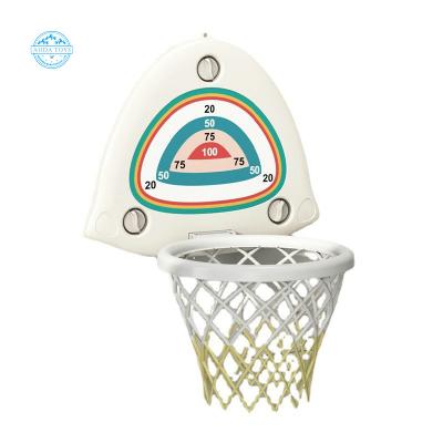 China Outdoor Indoor Basketball Ring With Backboard Set, Colorful Circle Basketball Smart Foldable Kids Plastic Board for sale