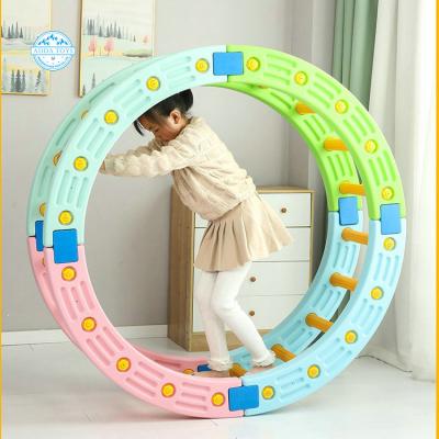 China .inactive Educational Education Toy Balance Circle Montessori Kids Balance Board Plastic Stability Trainer A08203 for sale