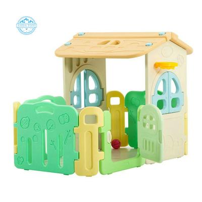 China A5008 Running Backyard Children's Playground Playing House Kids Macaron Indoor Garden Playhouses for sale