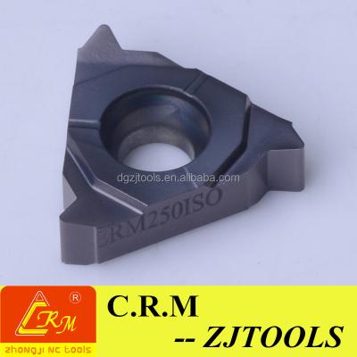 China Stainless Steel CRM Brand ISO Metric Tungsten Carbide Threading Spinning Insert For Stainless And Steel for sale