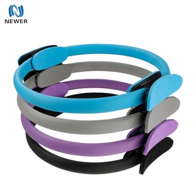 China Custom LOGO Black Multicolor Fitness Resistance Ring Durable 15 Inch Circle Yoga Pilates Magic Ring for sale