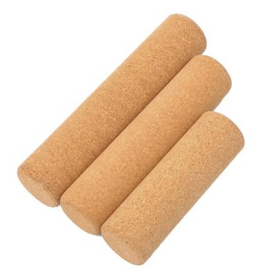 China Eco-Friendly 10*45CM All-Natural 100% Muscle Pain And Tension Relief Cork Massage Yoga Roller for sale