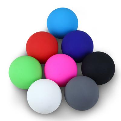 China Durable Deep Back Waist Silicone Foot Shoulder Thigh Tissue Release Myofascial Tissue Release Solid Lacrosse Ball for sale