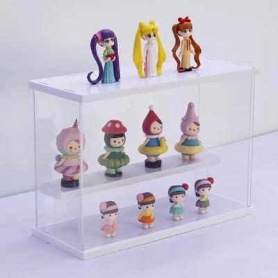 China Acrylic Bubble Mart Display Eco-friendly High Quality Acrylic Blind Stand Box Cabinet Display for sale