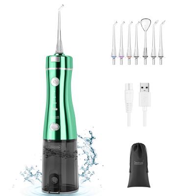 China Hygiene Convenient Wireless Oral Water Dental Care Flosser Oral Teeth Cleaner Whitening Irrigate Water Pick Flosser Teeth Cleaner for sale