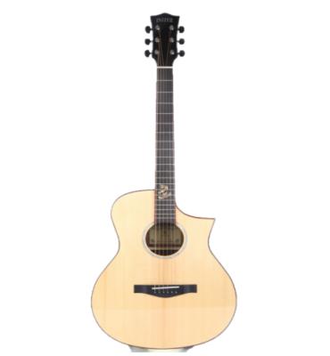 China Wholesale Solid 40 Inch Engelmann Fir Angle Mounted Wood Veneer High Quality Acoustic Guitar for sale